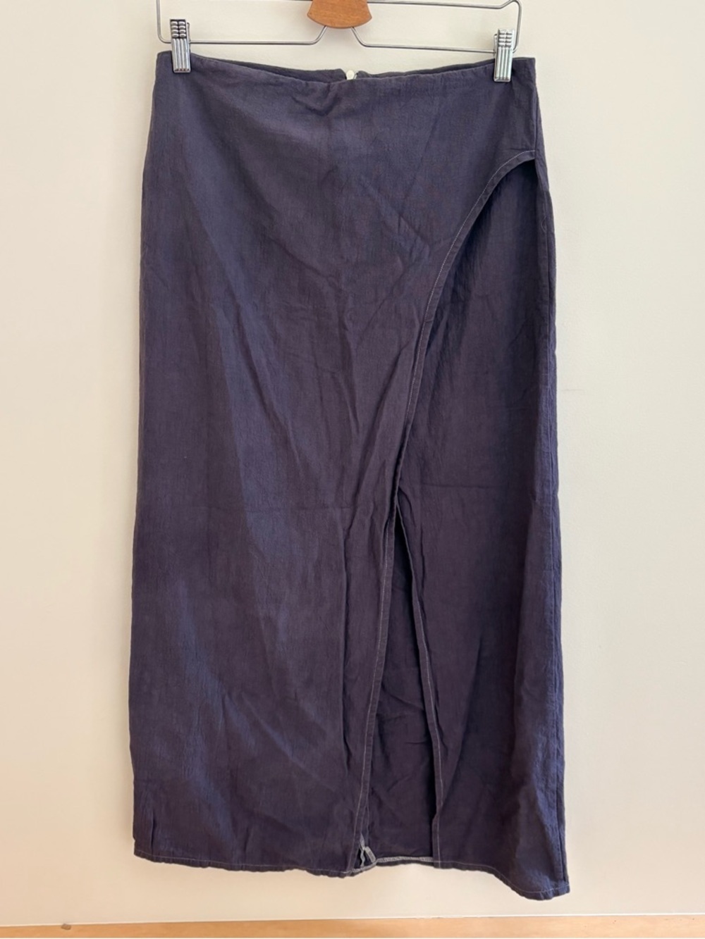 Bukinté Yucatekisimo High Slit Cotton Skirt